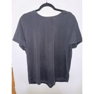 Lululemon Love Curved Hem Crew Short Sleeve Size 8 Black